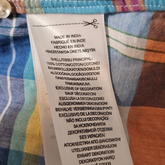 Ralph Lauren Shirt Mens Large Multicolor Indian Madras Plaid Button Down Casual - Picture 4 of 7